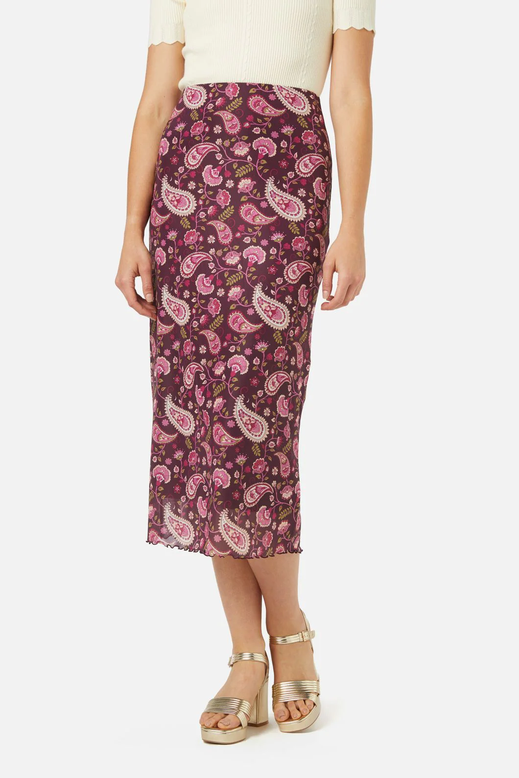 Paisley Mesh Skirt - Image 2