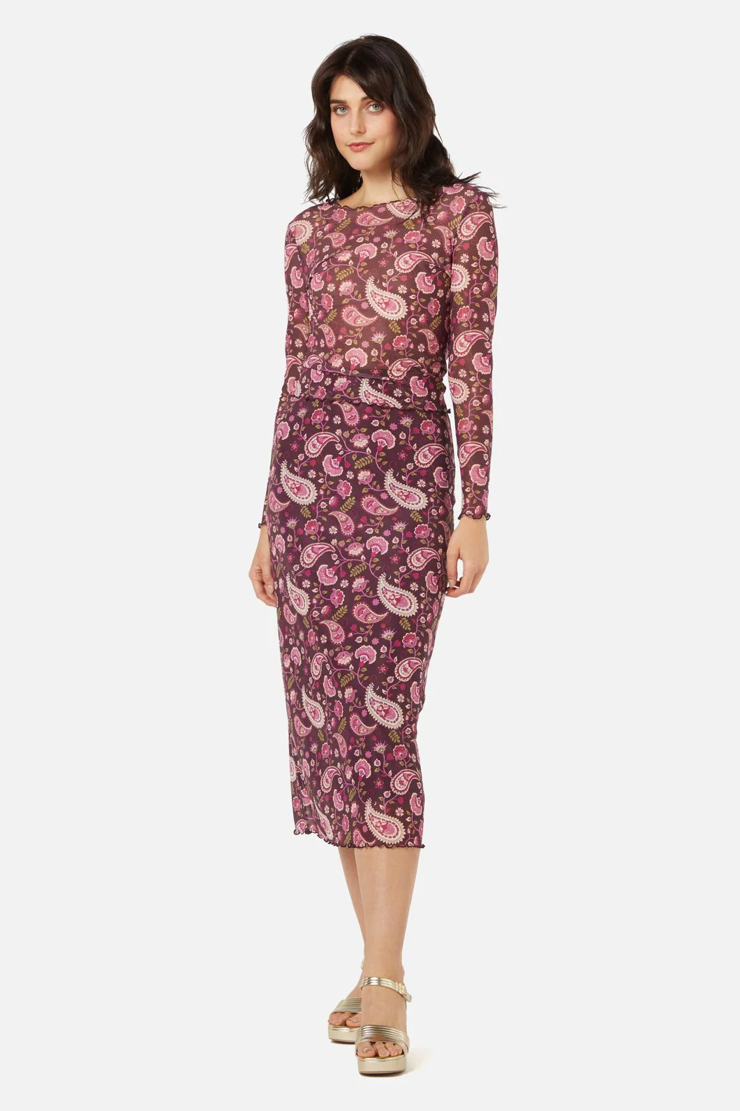 Paisley Mesh Skirt - Image 5