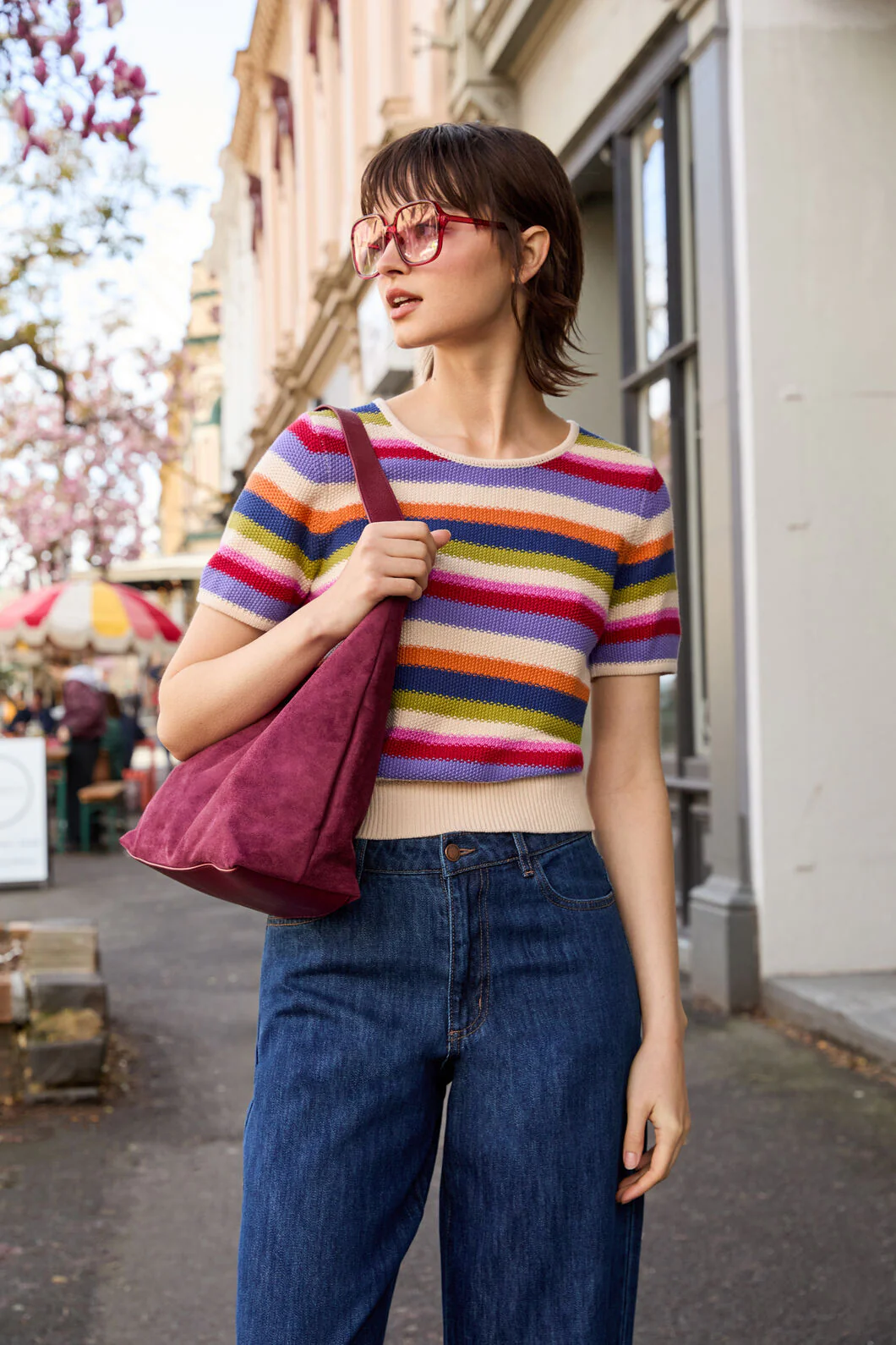Perri Stripe Knit Top