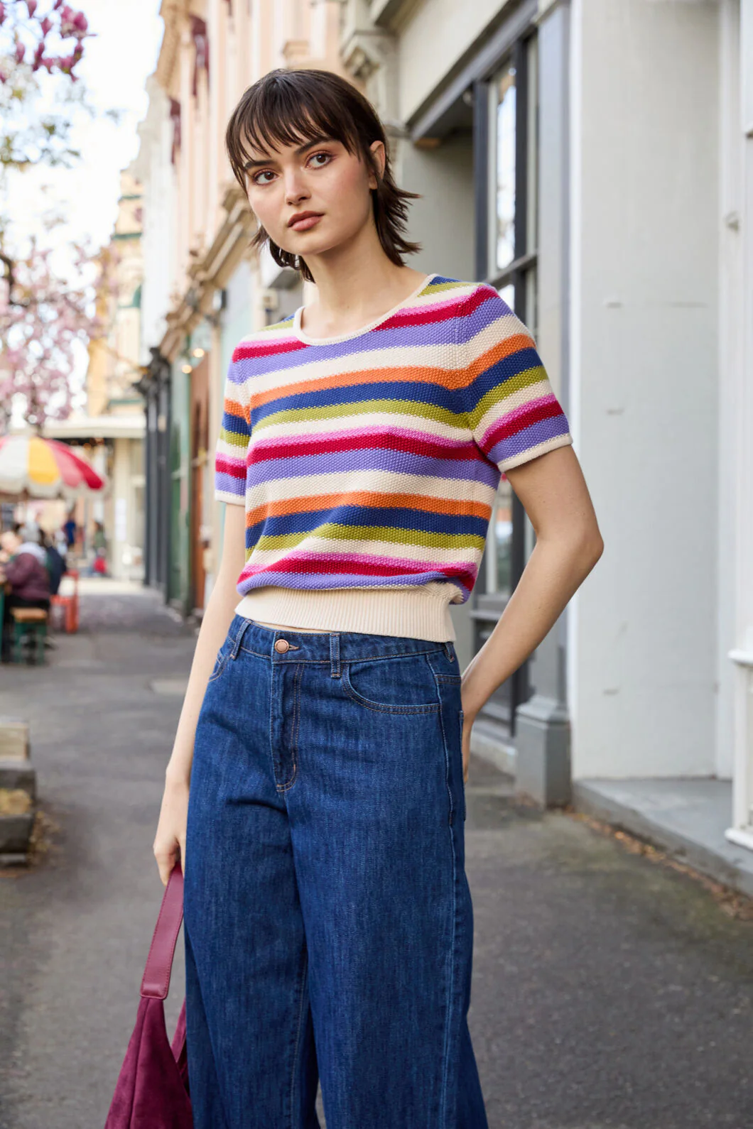 Perri Stripe Knit Top - Image 3