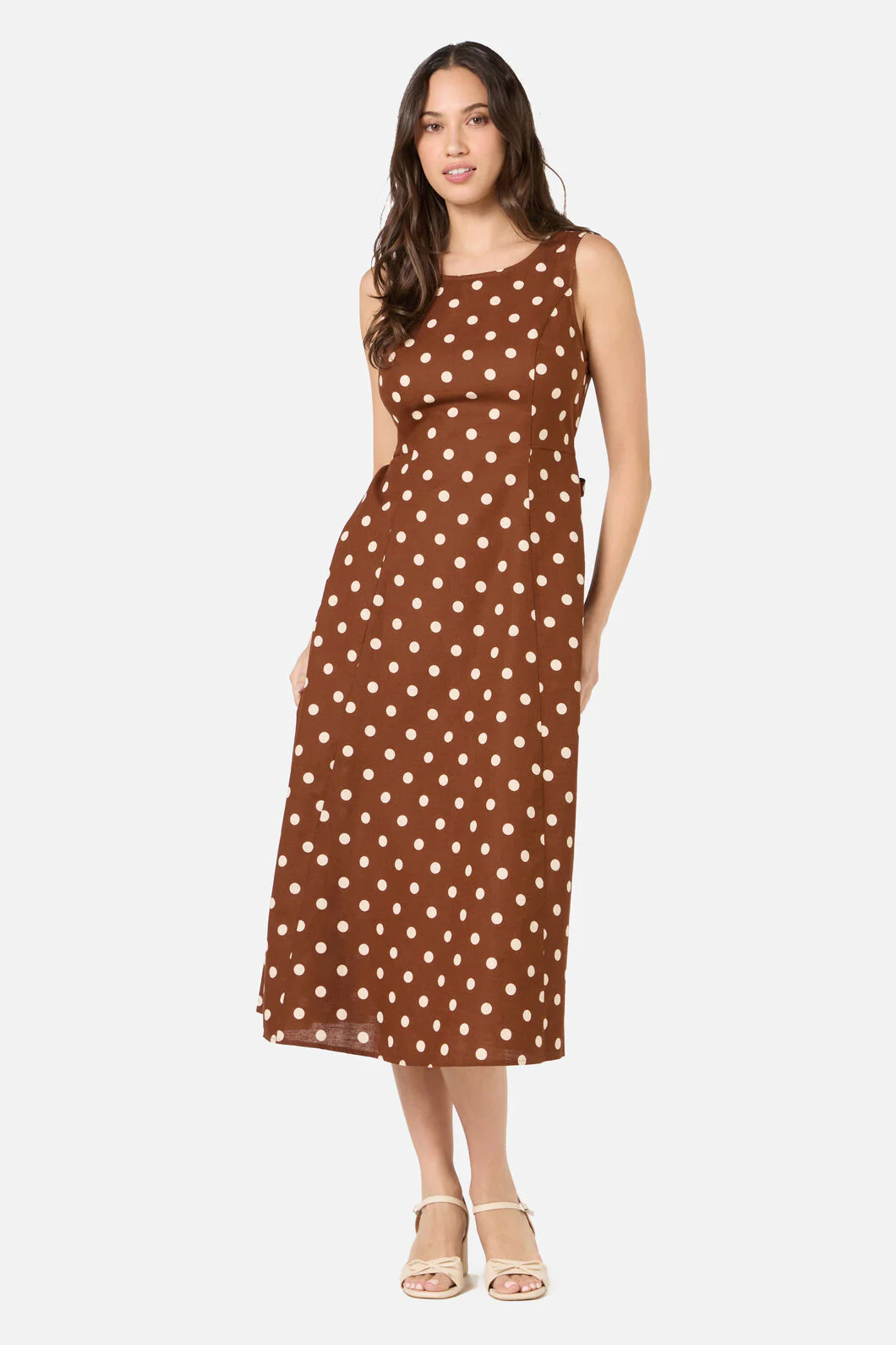 Polka Dot Midi Dress - Image 5
