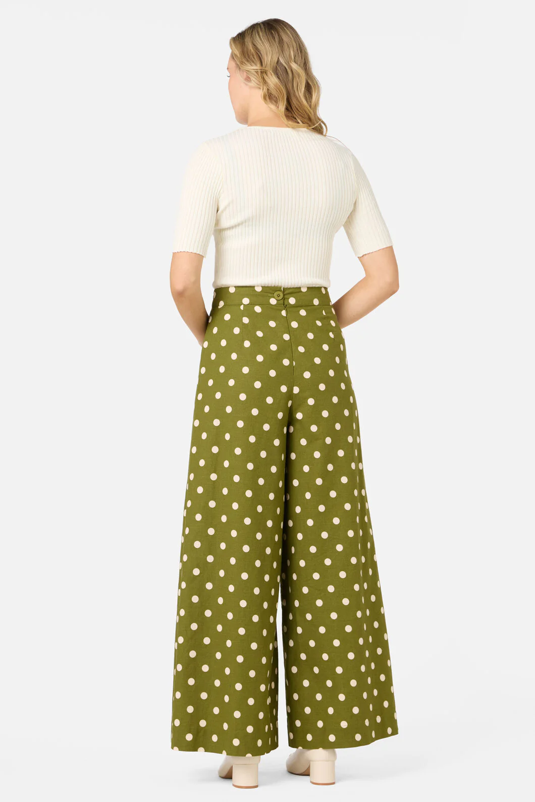 Polka Dot Wide Leg Pant - Image 6
