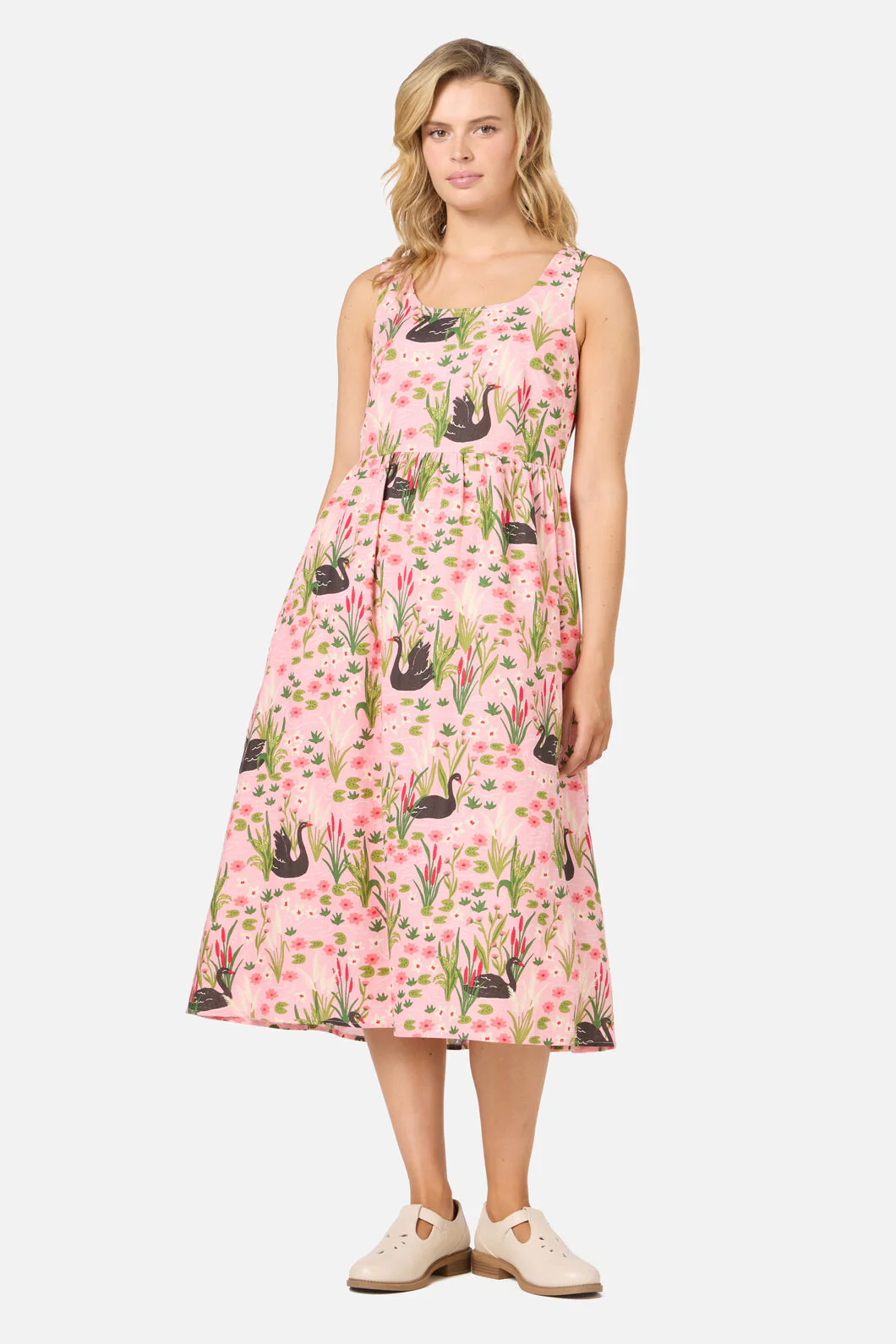 Pretty Swan Midi Dress - Image 4
