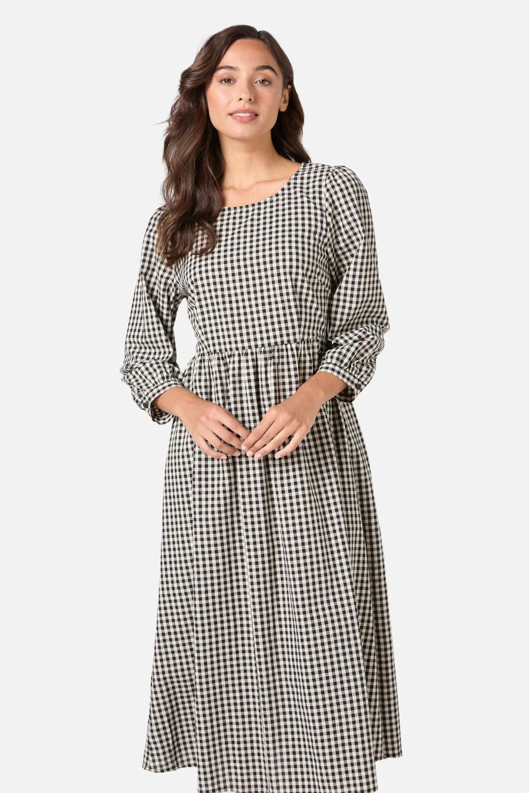 Renae Check Midi Dress - Image 5
