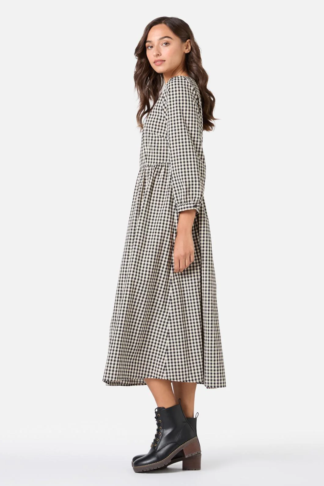 Renae Check Midi Dress - Image 6