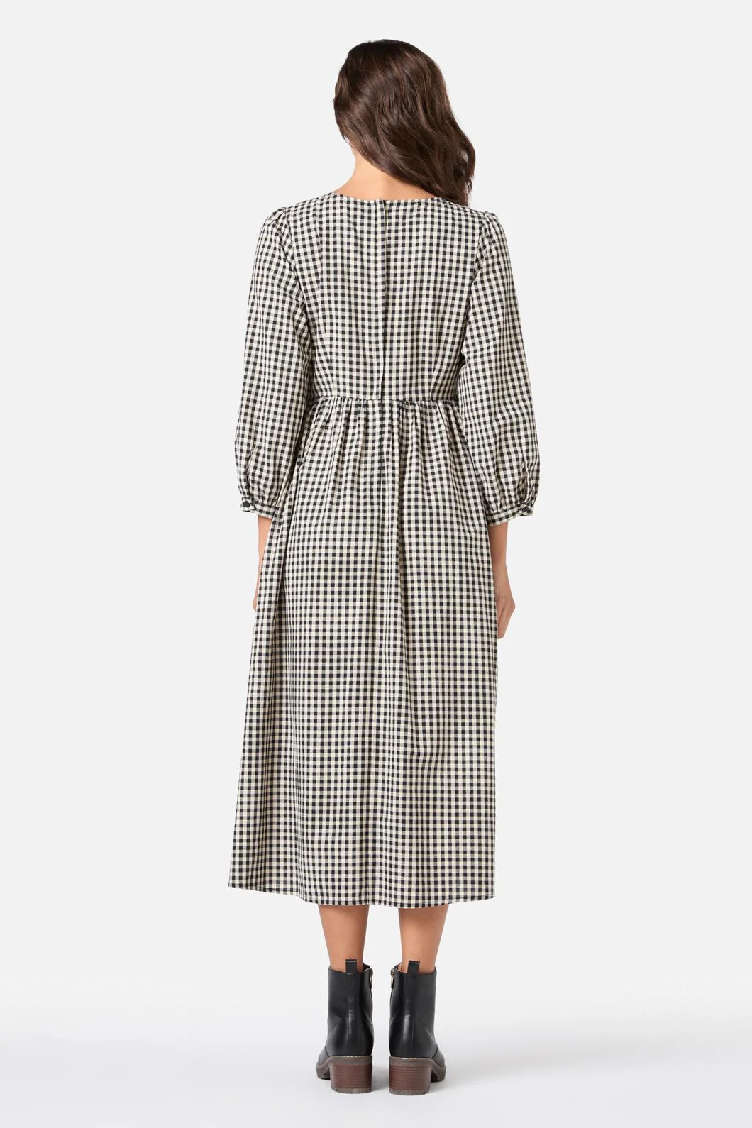 Renae Check Midi Dress - Image 7