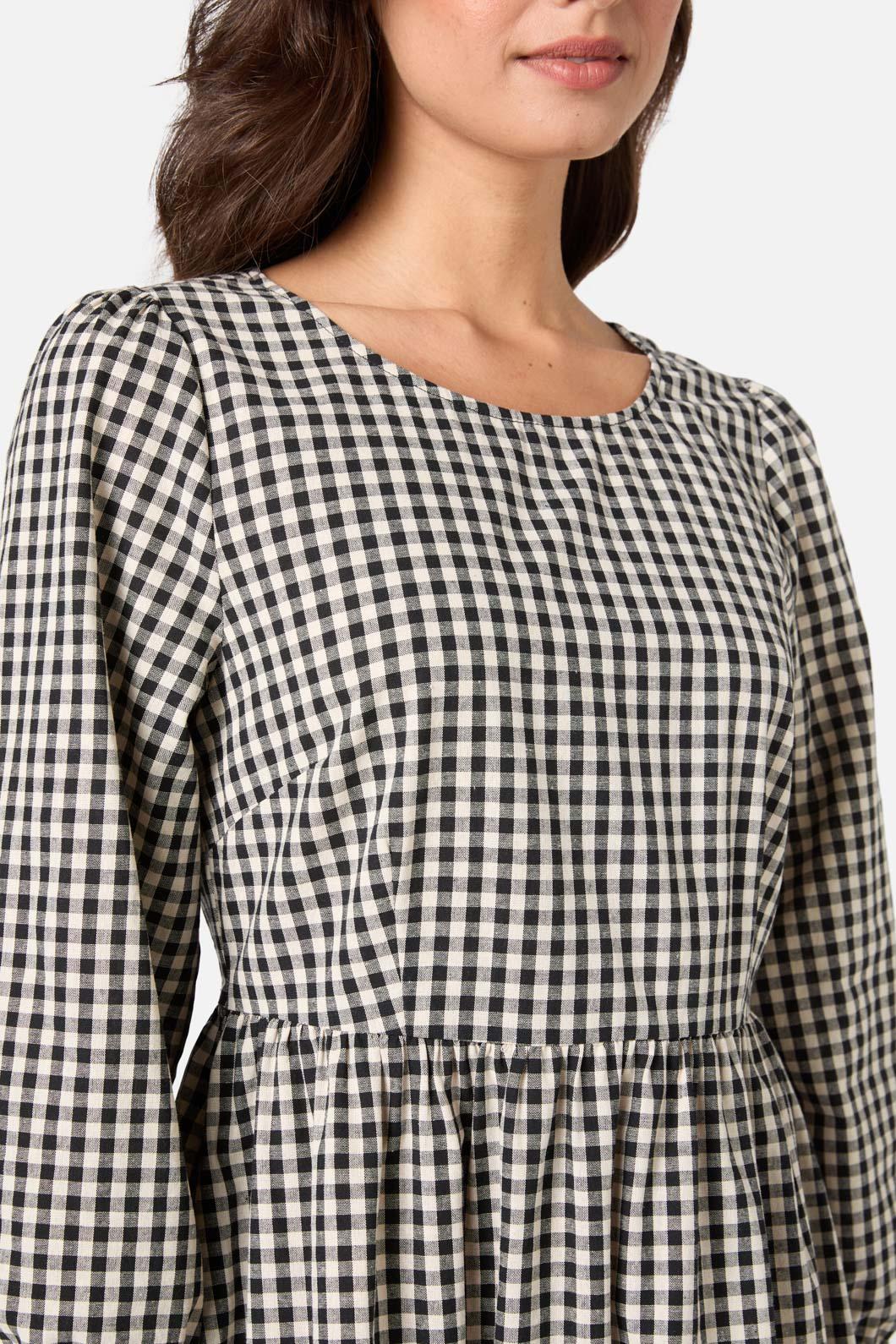 Renae Check Midi Dress - Image 8
