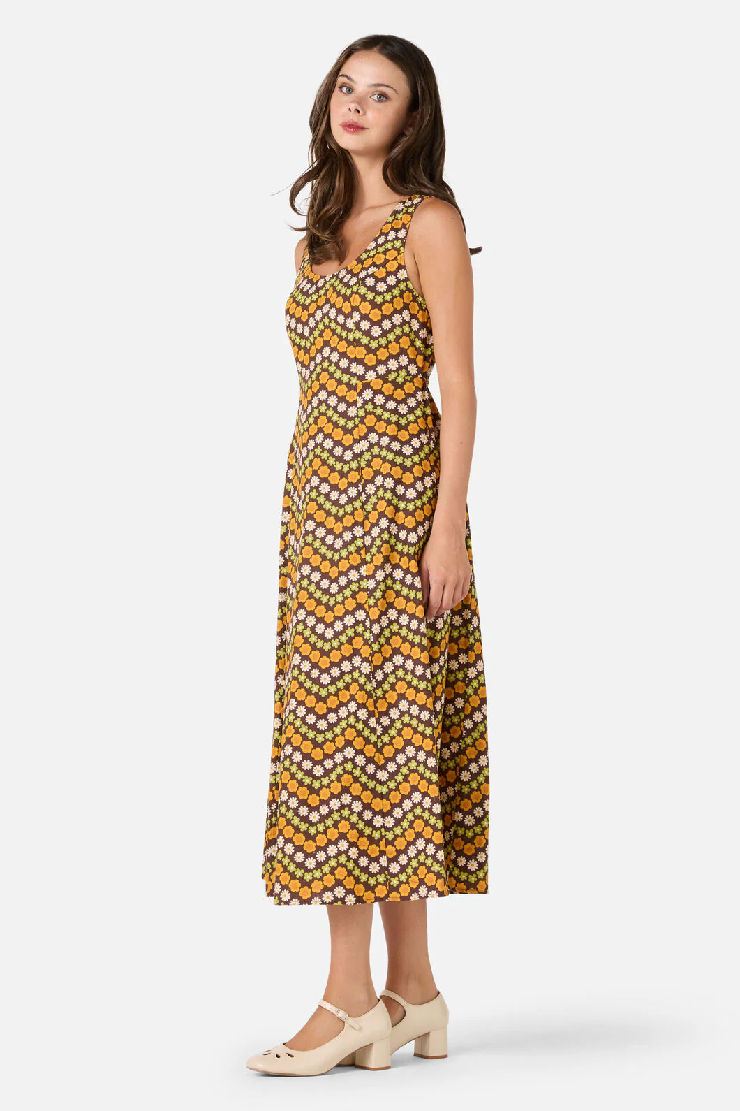 Sally Retro Midi Dress - Image 4