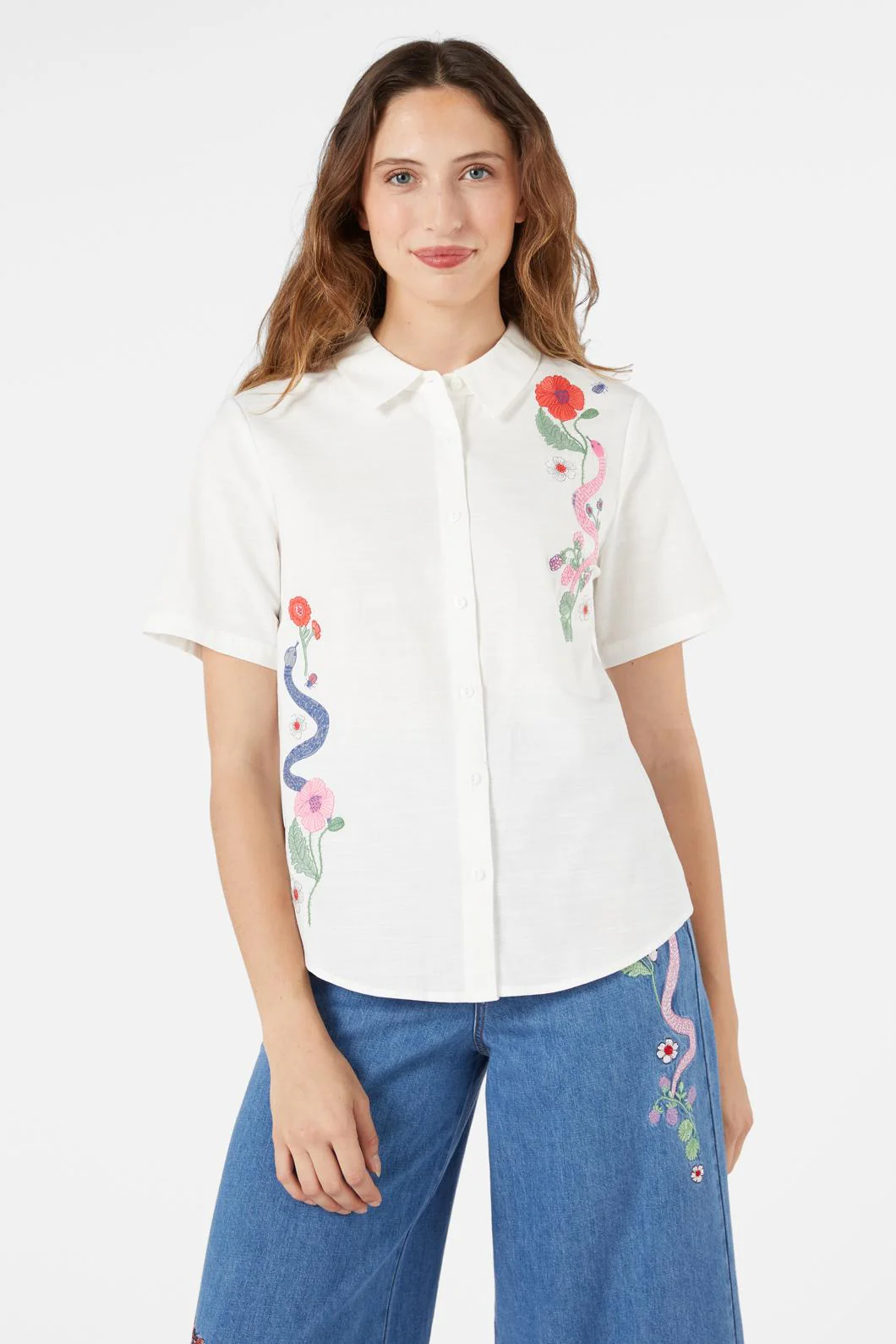 Snake Emb Blouse - Image 2
