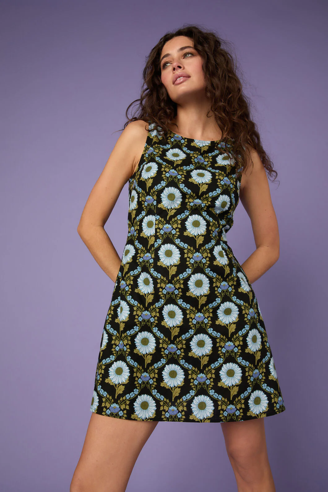 Sunflower Mini Shift Dress