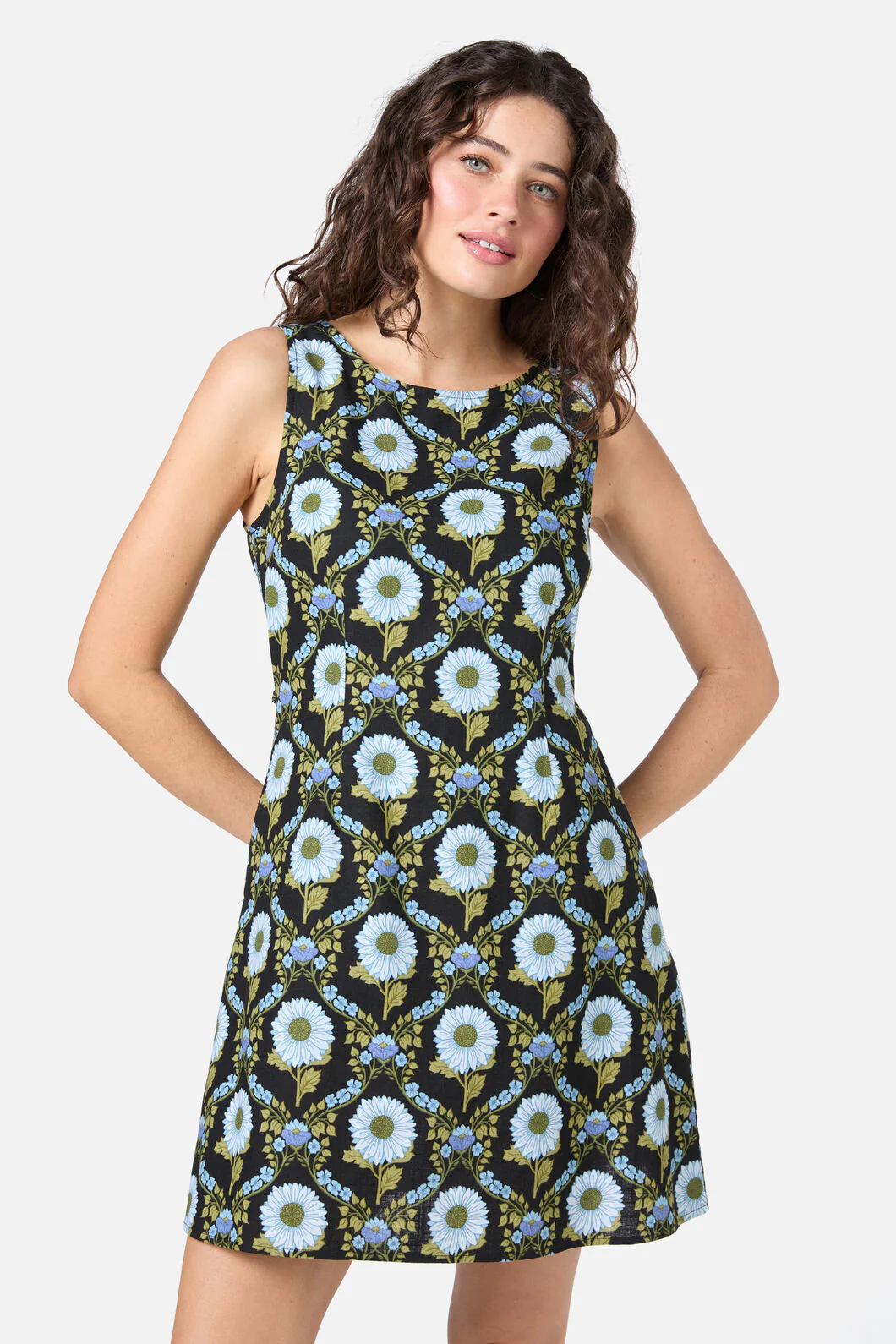 Sunflower Mini Shift Dress - Image 2