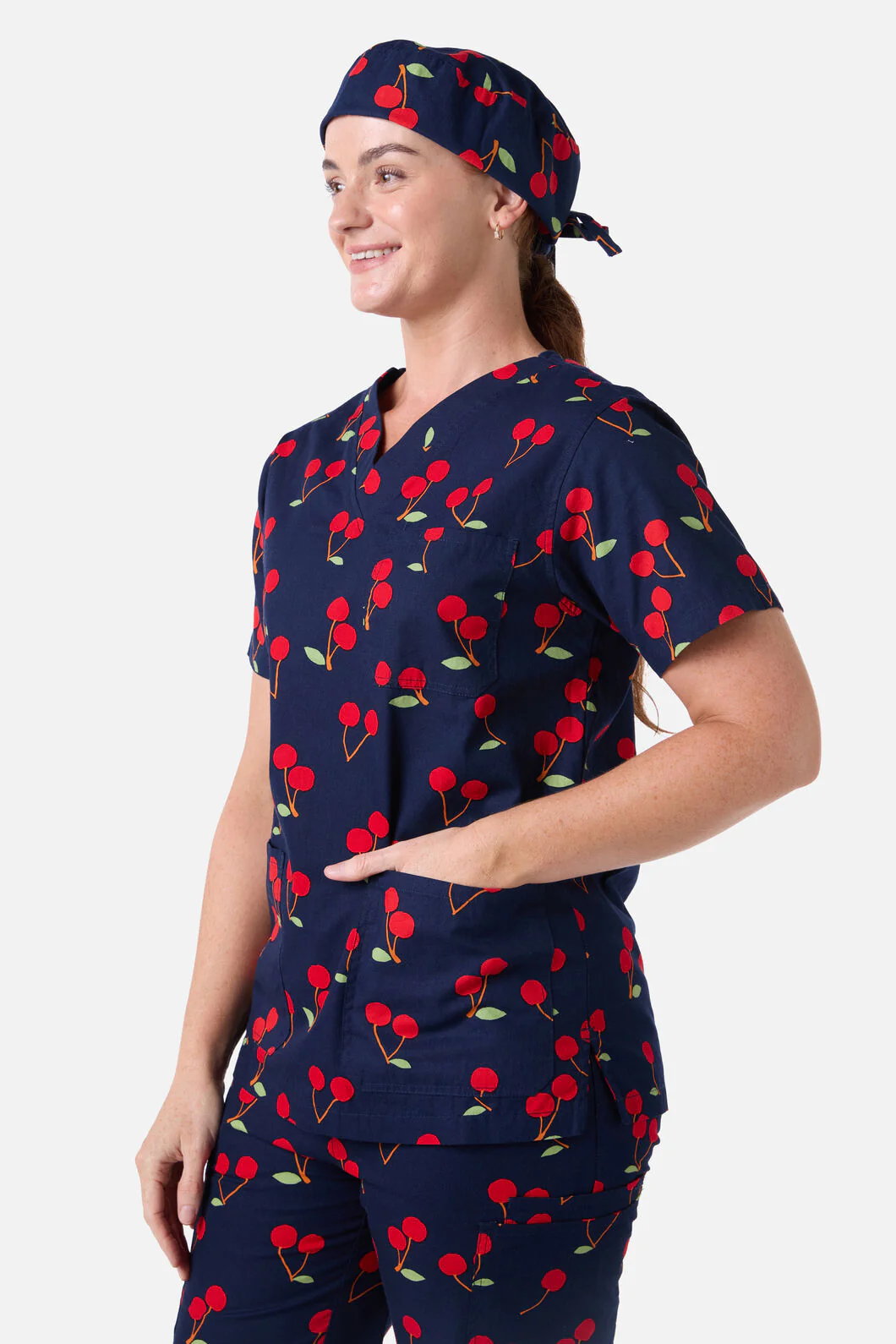 Sweet Cherry Scrub Hat
