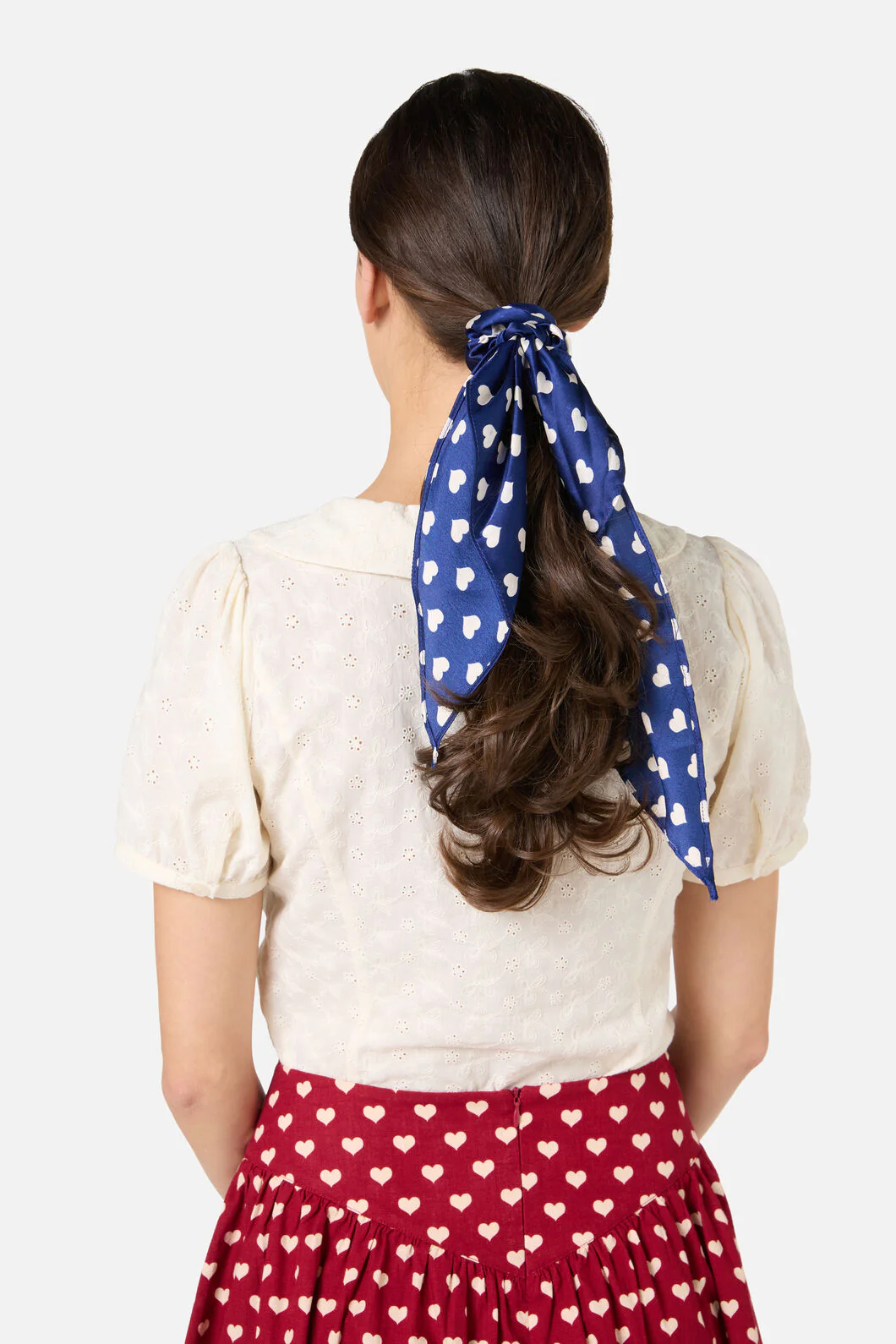 Sweet Heart Scarf Scrunchie