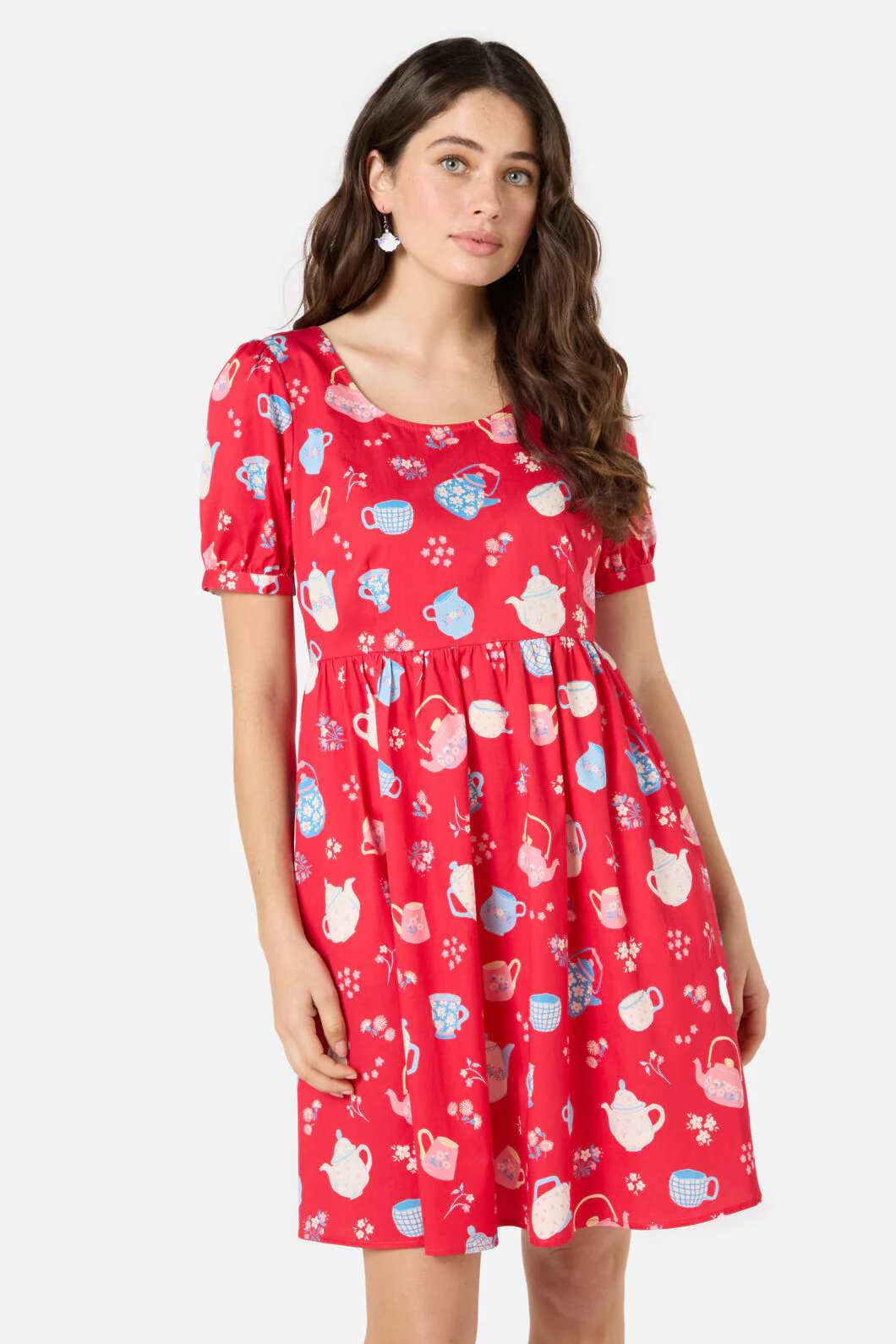 Tea Time Short Sleeve Dress - Image 2