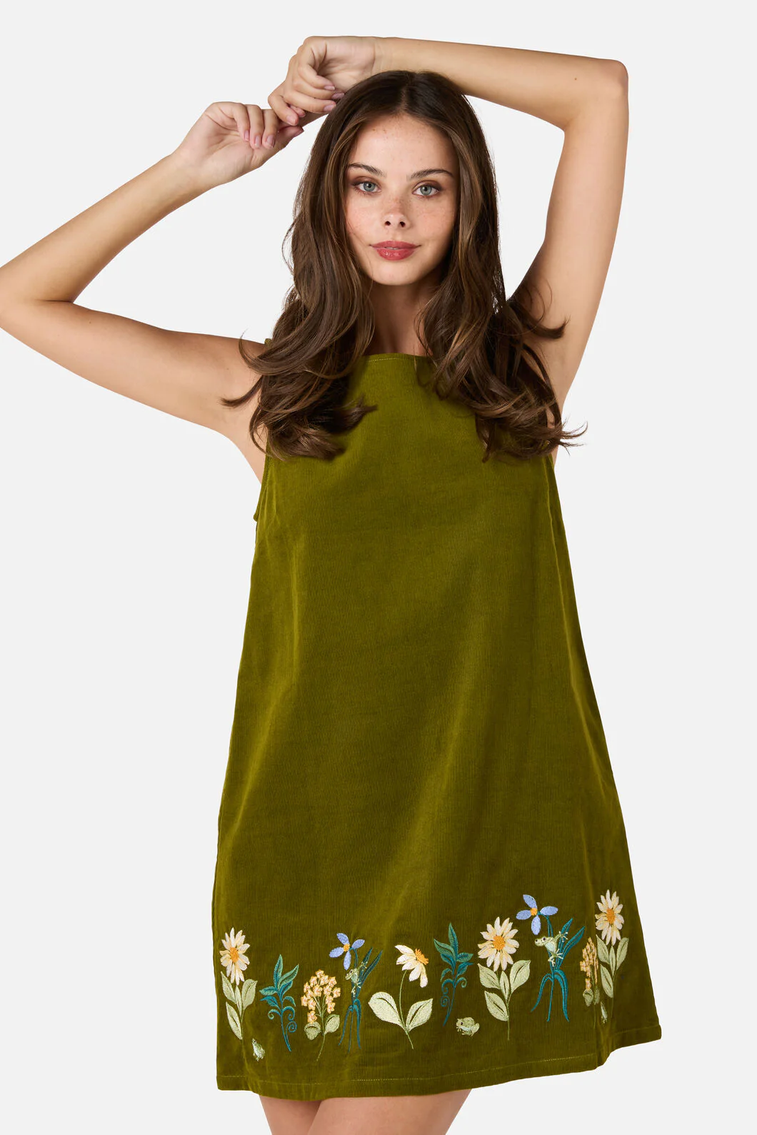 Tree Frog Embroidered Dress - Image 3