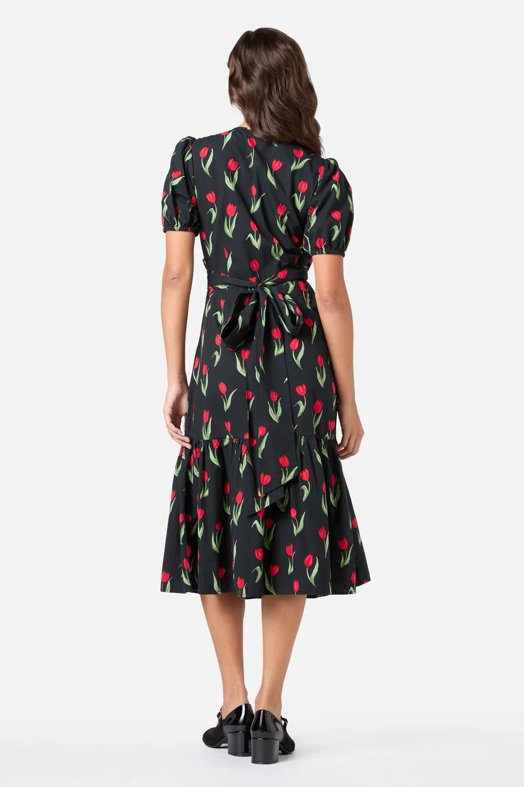 Tulip Midi Wrap Dress - Image 7