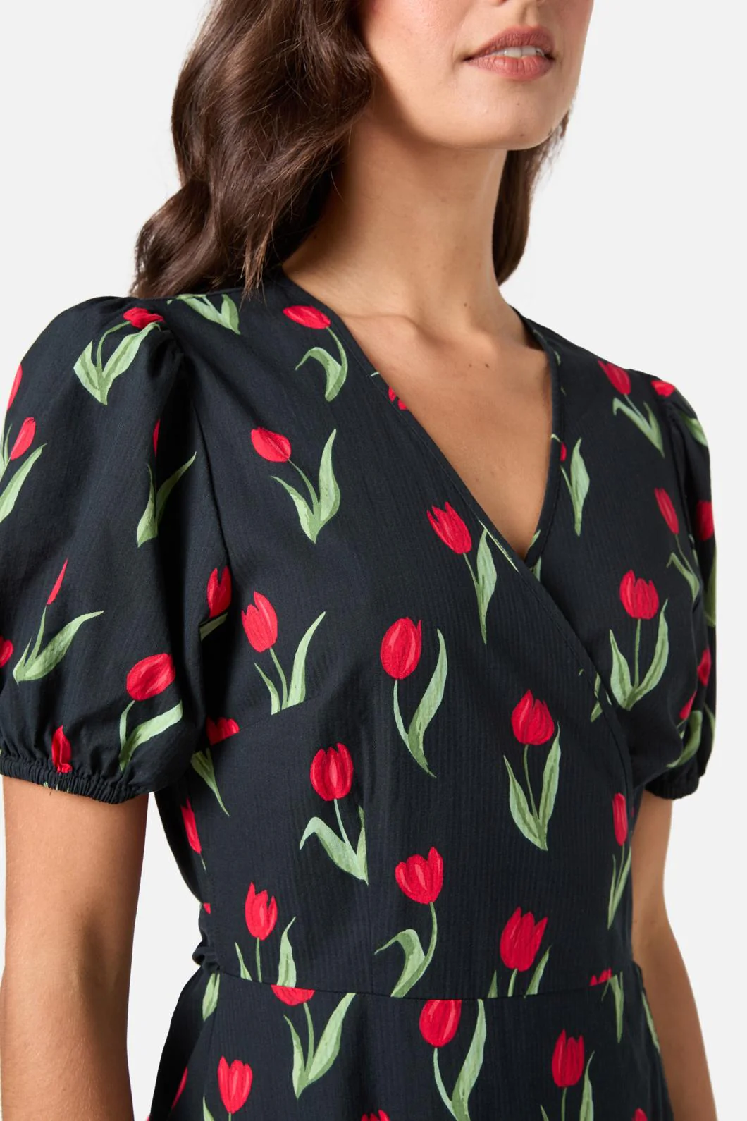 Tulip Midi Wrap Dress - Image 8