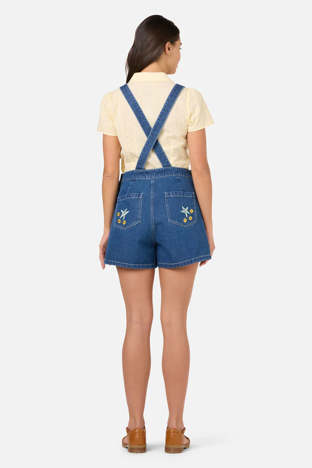 Turtle Emb Short Overall - Image 4