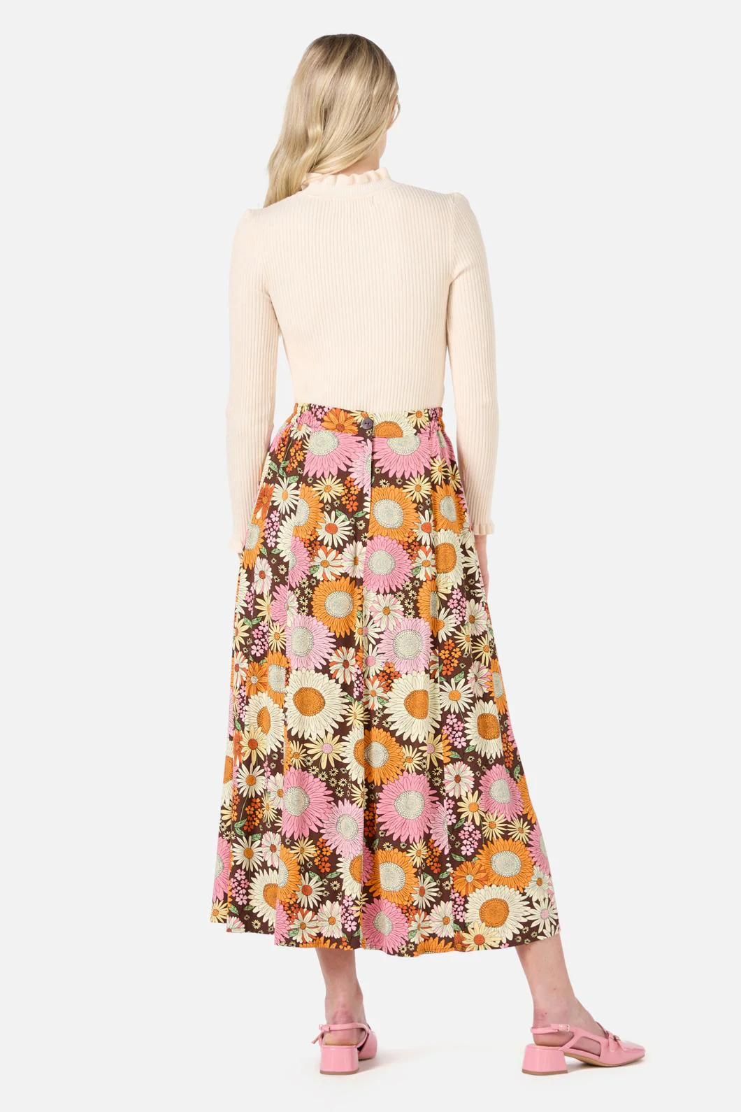 Viva Floral Midi Skirt - Image 5