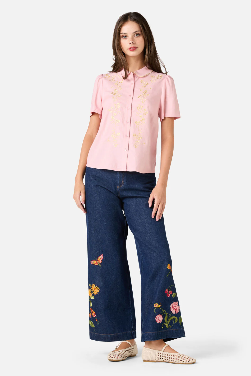 Whimsical Embroidered Blouse - Image 3