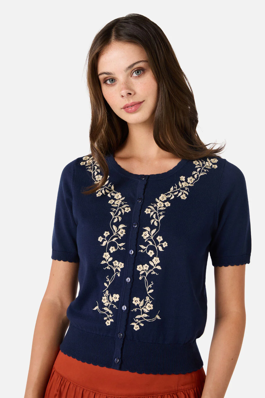 Whimsical Embroidered Cardigan - Image 2