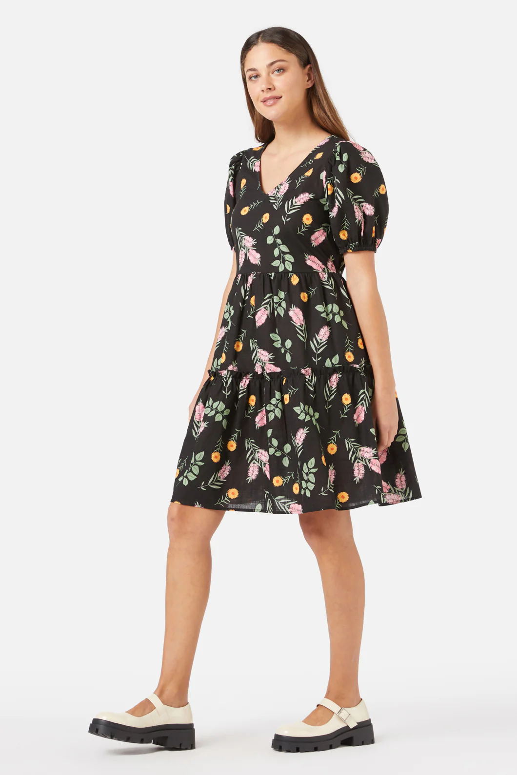 Wild Flower Mini Dress - Image 3
