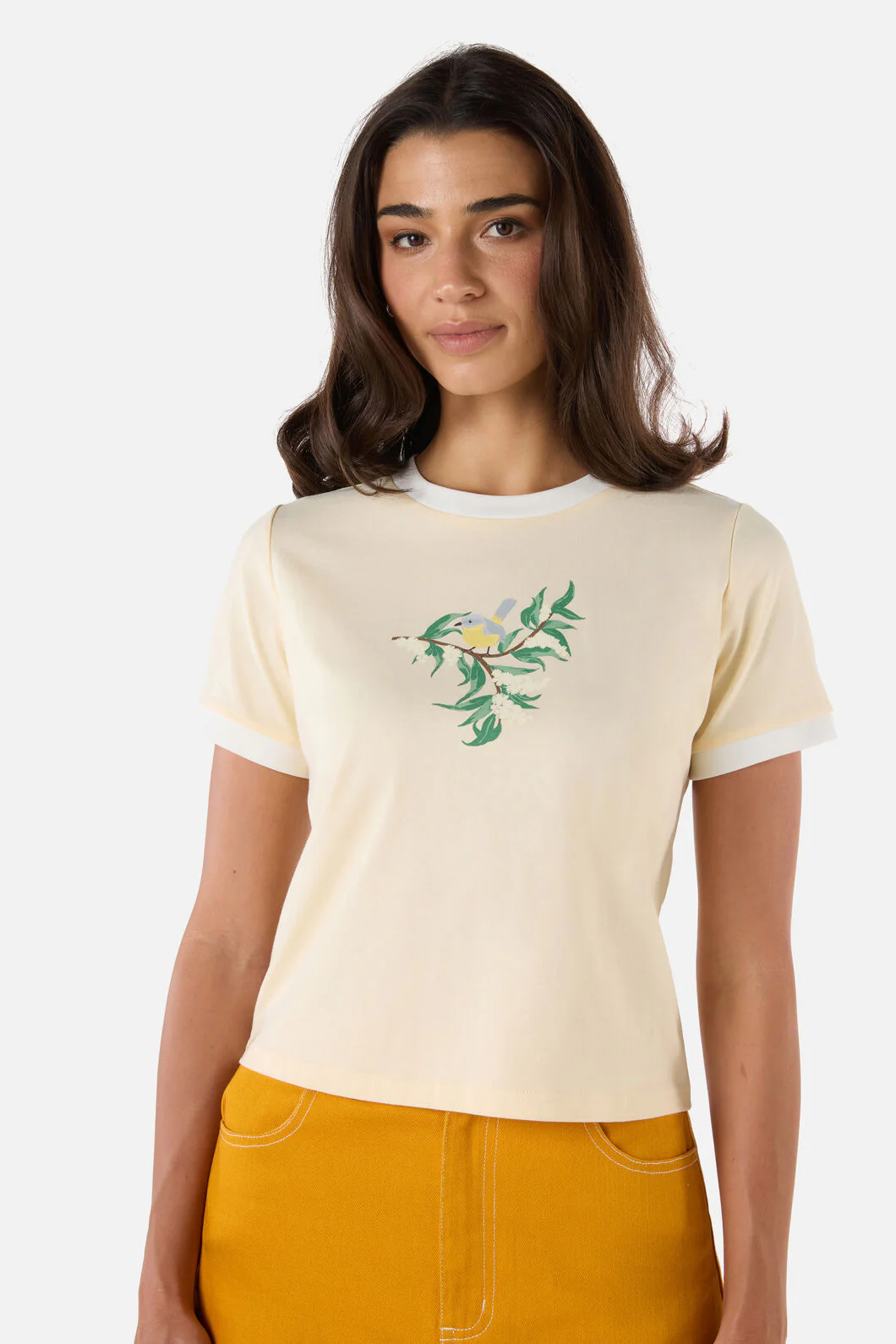 Yellow Robin Ringer Tee - Image 2