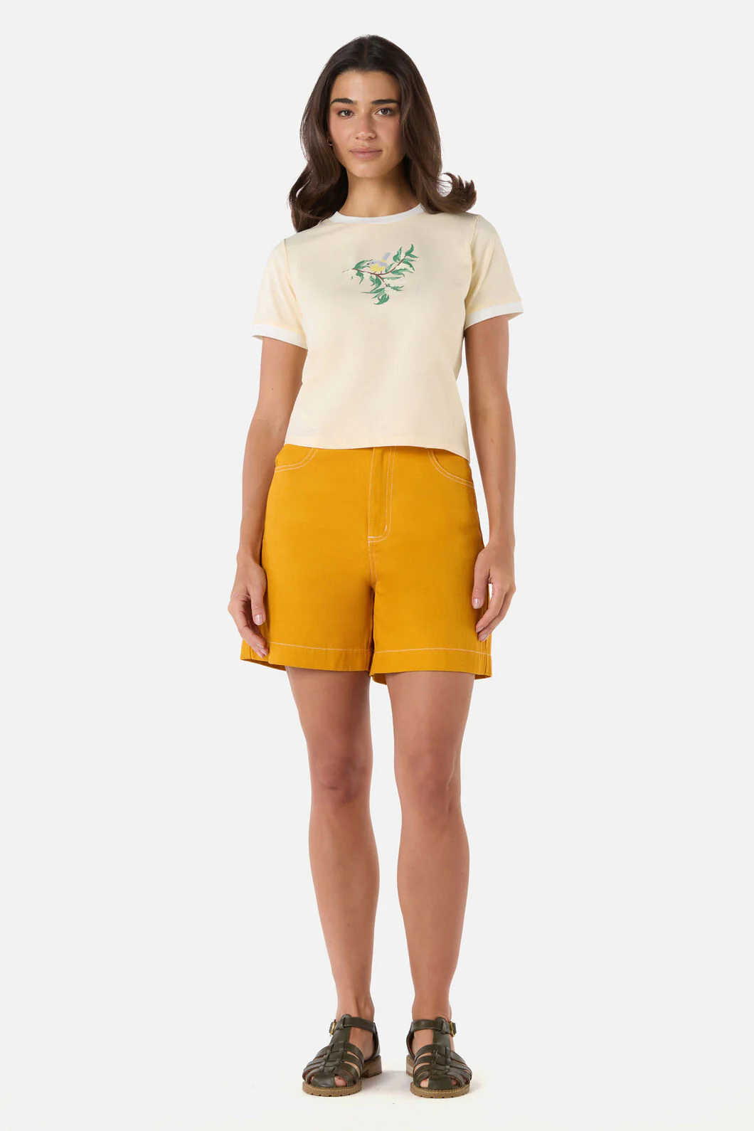 Yellow Robin Ringer Tee - Image 3